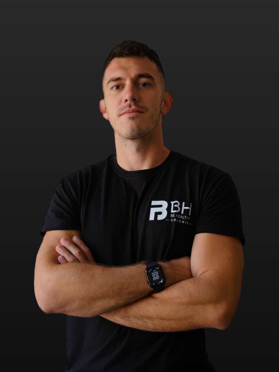 Bruno Hemen, osobni trener, u BHealthy majici